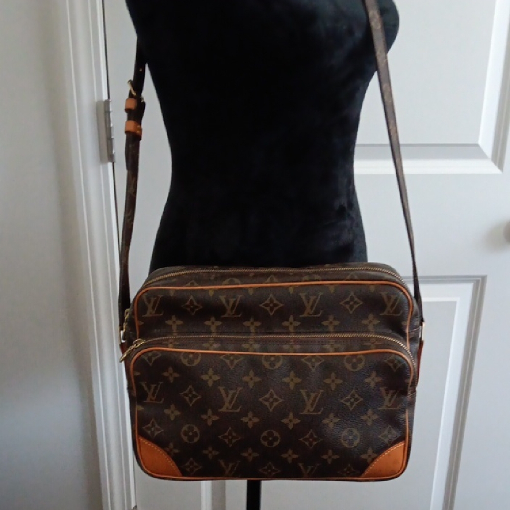 Authentic Louis Vuitton Brown Monogram Nile Bag